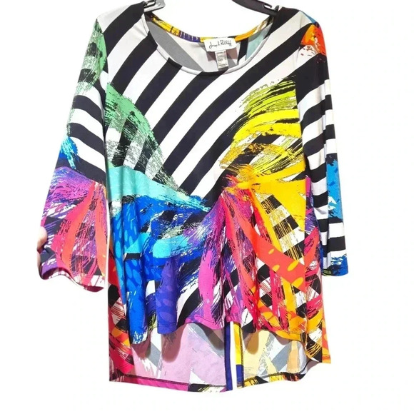 Joseph Ribkoff Women's Colorful Tunic Top Size 10 #112 - Picture 1 of 5